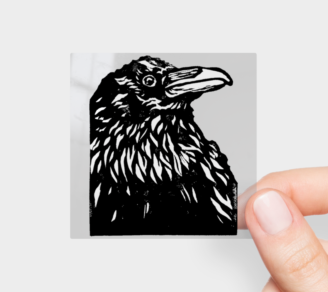 Sapphorica Creations Raven Permanent Sticker - Sapphorica Creations
