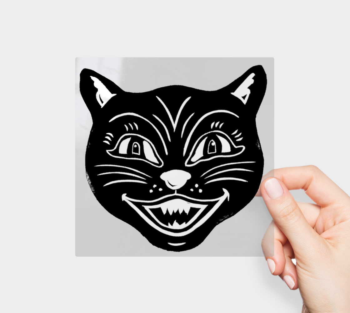 Sapphorica Creations Vintage Kitty Permanent Sticker - Sapphorica Creations