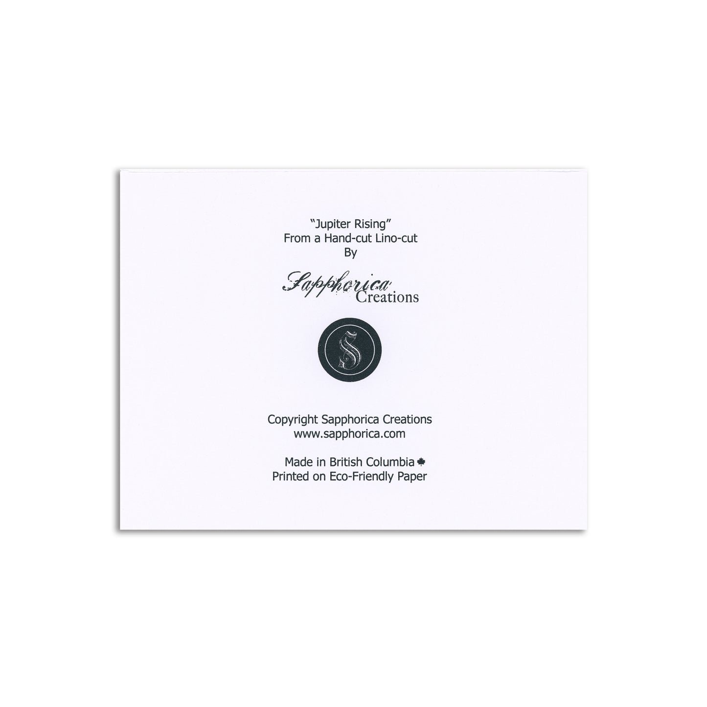 Sapphorica Creations Jupiter Rising Art Card