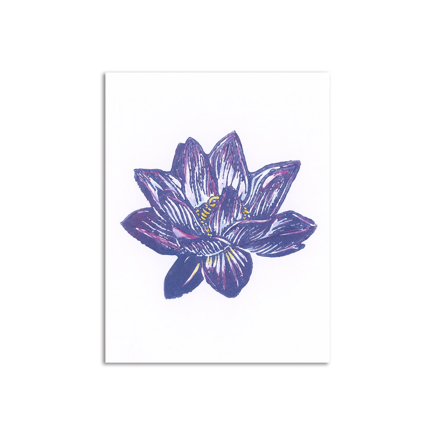 Sapphorica Creations- Purple Lotus Art Card - Sapphorica Creations