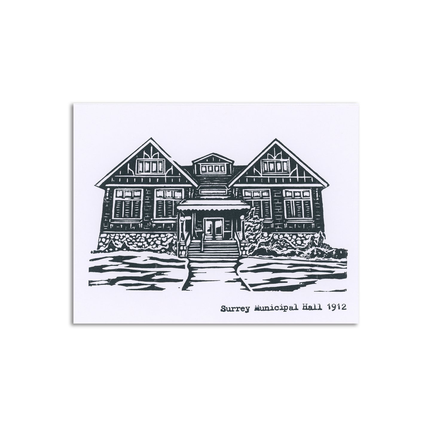 Sapphorica Creations Surrey Municipal Hall Art Card