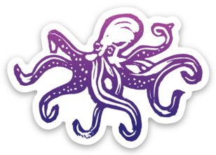 Sapphorica Creations Octopus Sticker - Sapphorica Creations