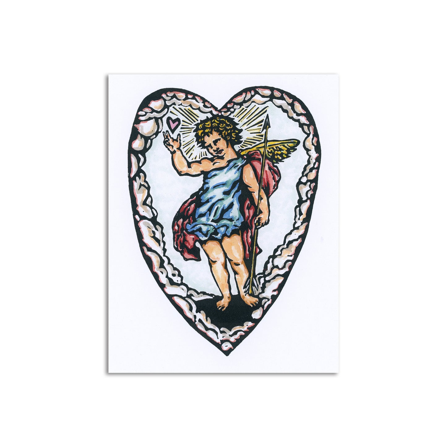 Sapphorica Creations Cupid Heart Art Card - Sapphorica Creations