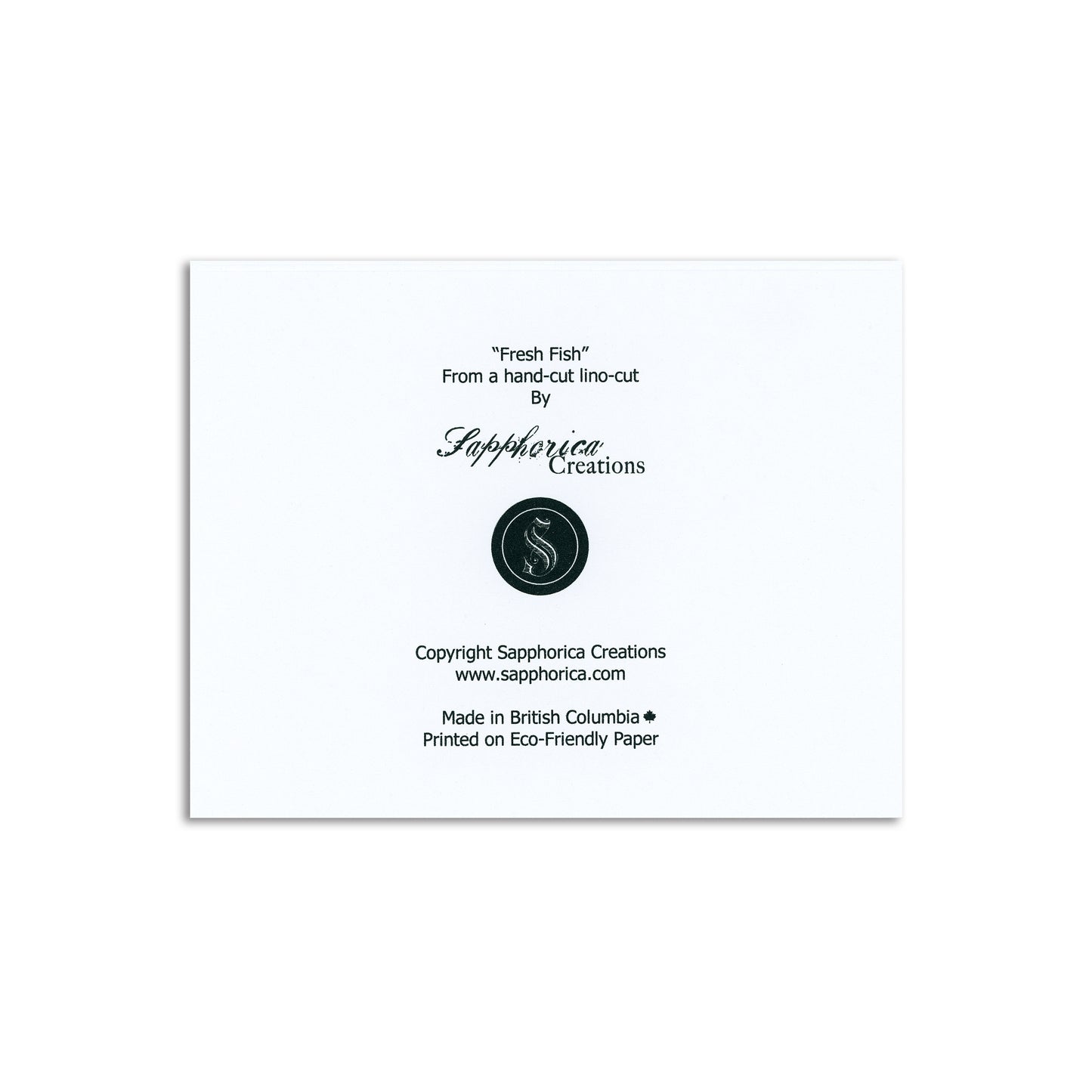 Sapphorica Creations Fresh Fish Art Card - Sapphorica Creations