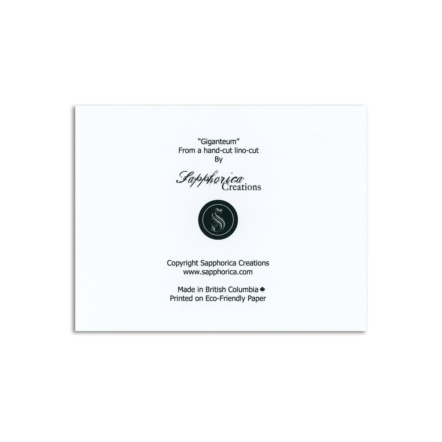 Sapphorica Creations Giganteum Art Card - Sapphorica Creations