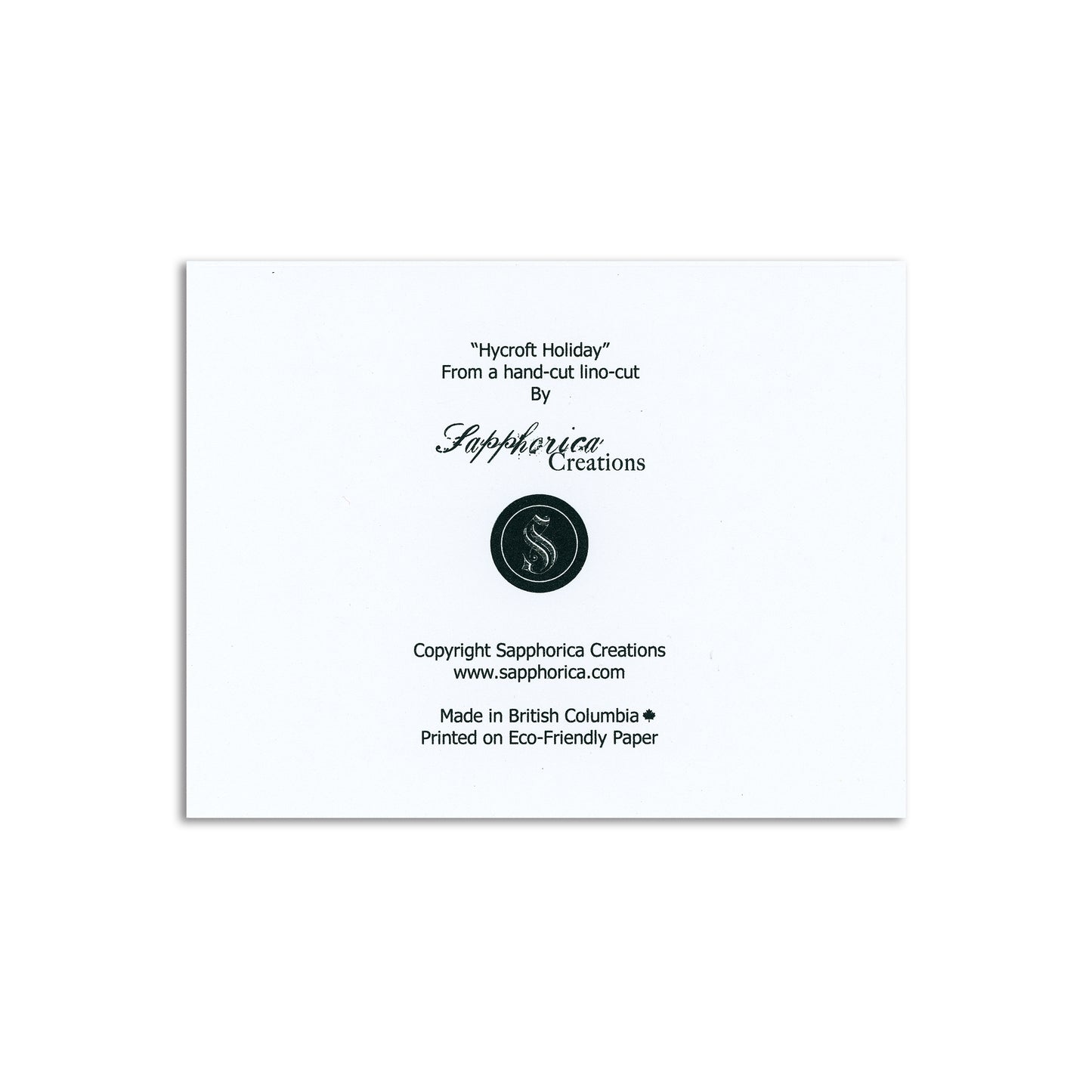 Sapphorica Creations Hycroft Art Card - Sapphorica Creations