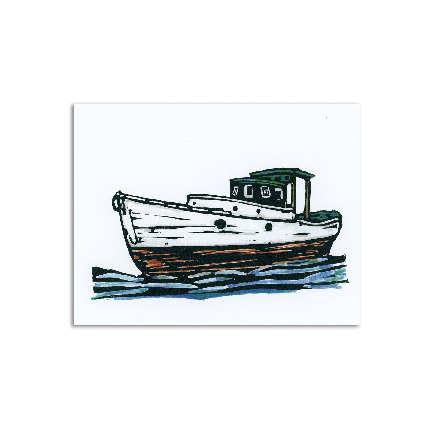 Sapphorica Creations Japanese Boat Art Card - Sapphorica Creations