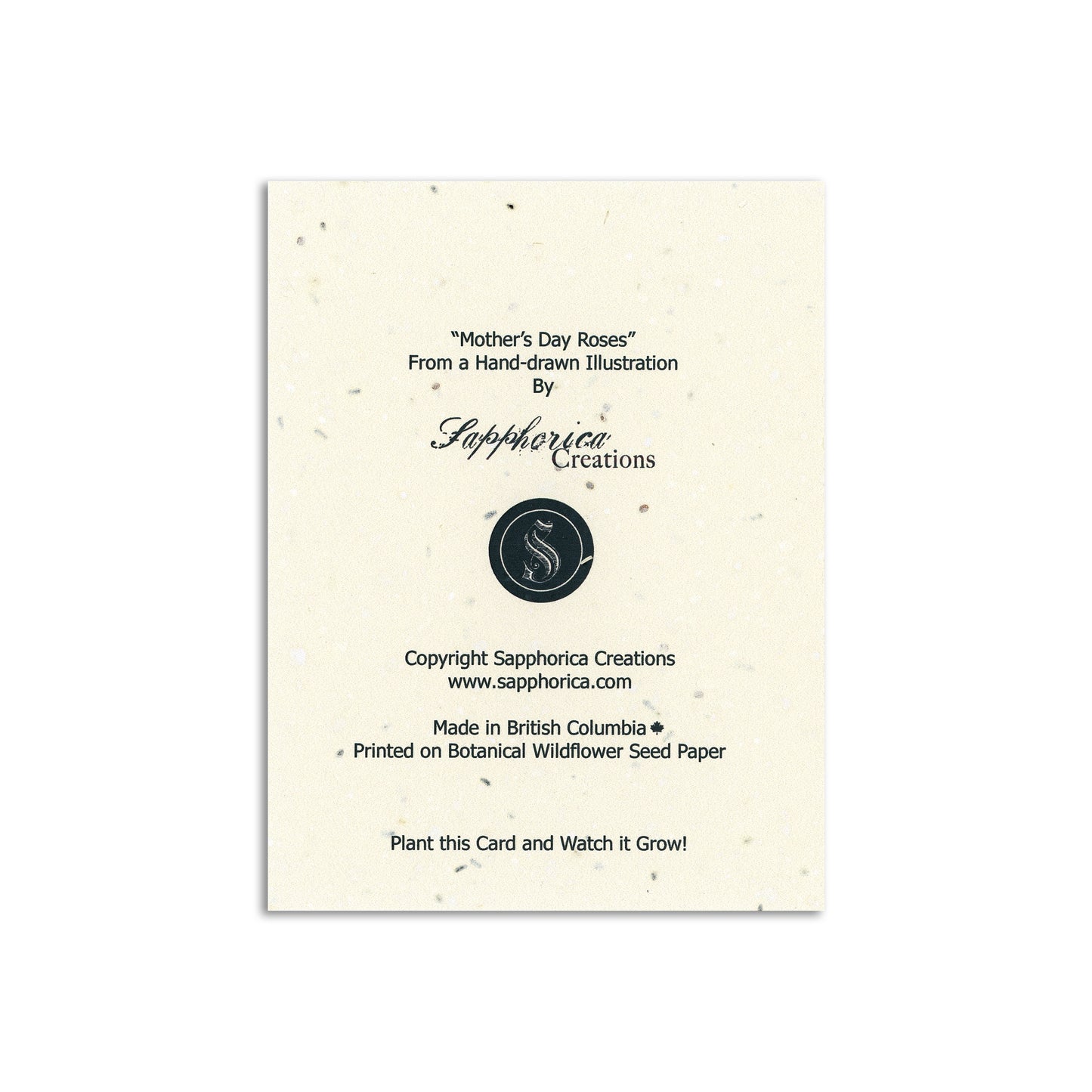 Sapphorica Creations-Mother's Day Wildflower Seed Art Card - Sapphorica Creations