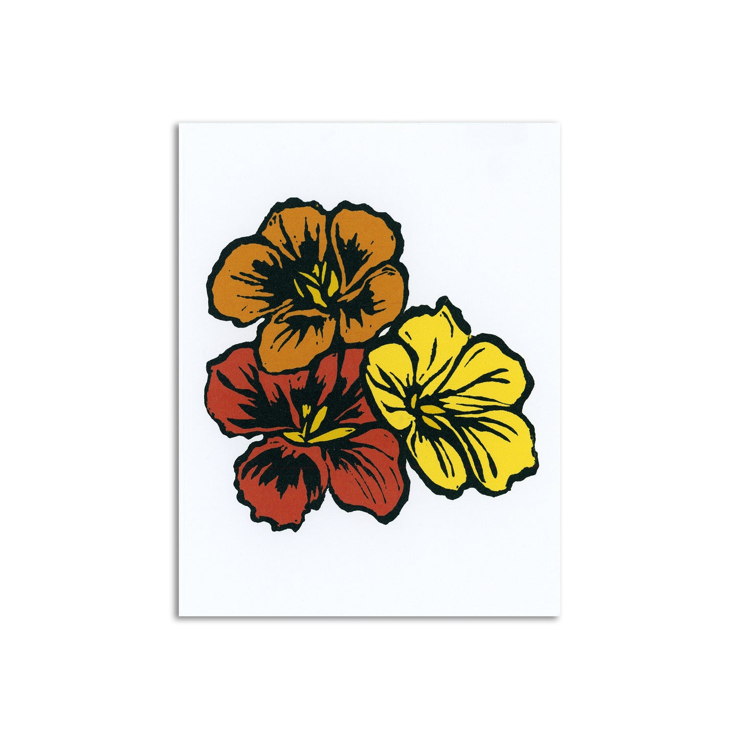 Sapphorica Creations Nasturtium Art Card - Sapphorica Creations