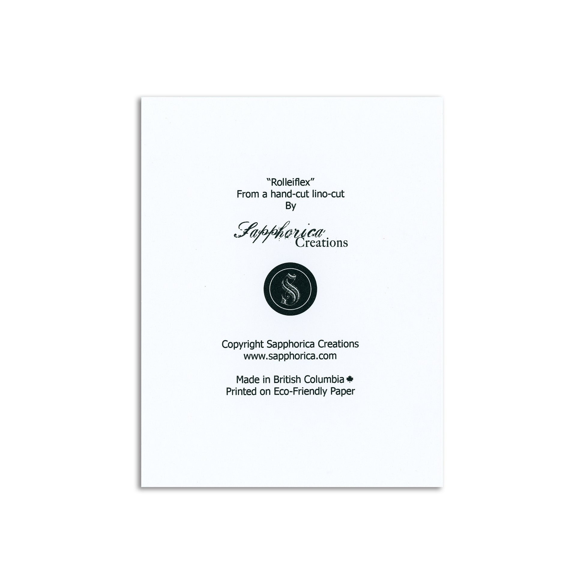 Sapphorica Creations Rolleiflex Art Card - Sapphorica Creations