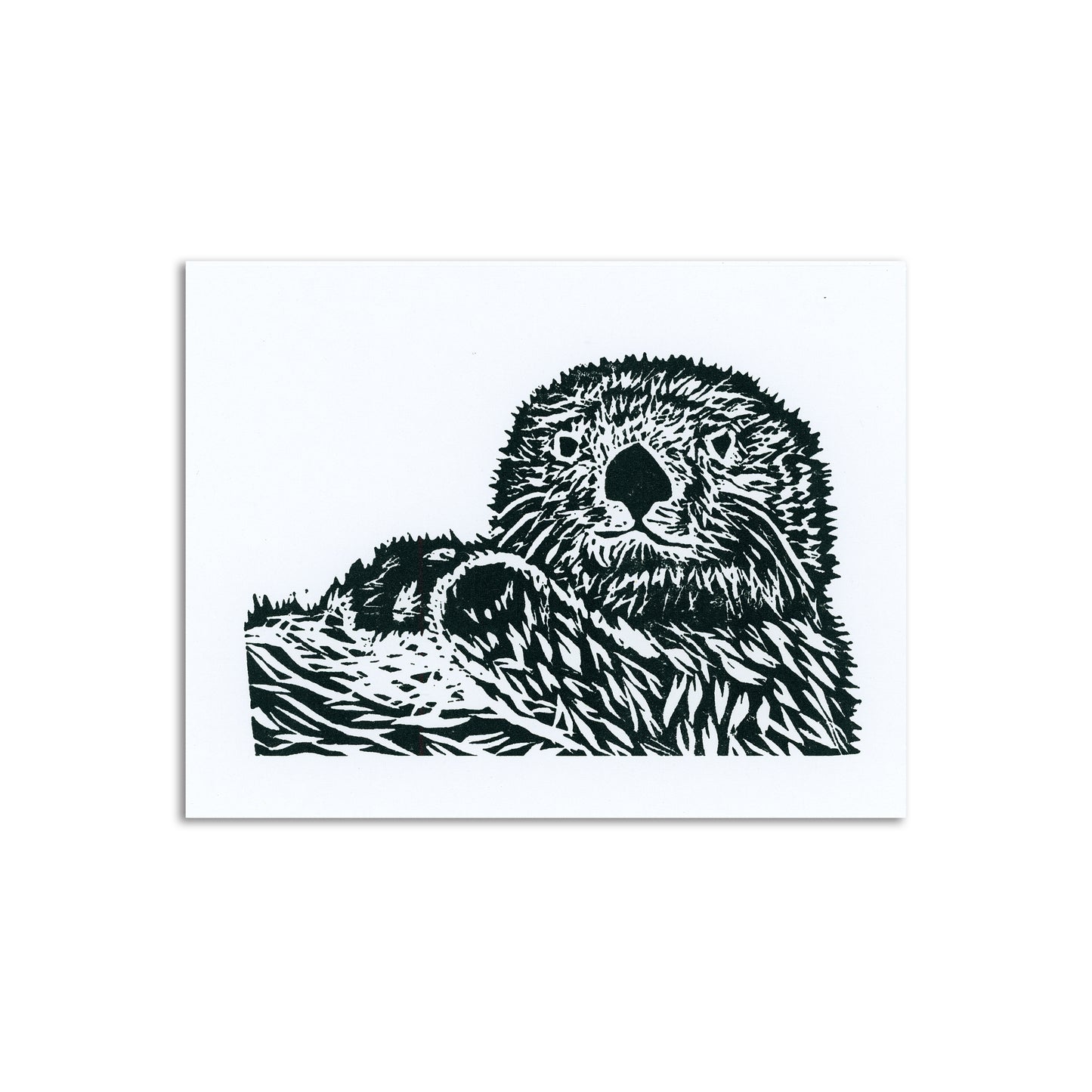 Sapphorica Creations Sea Otter Art Card - Sapphorica Creations