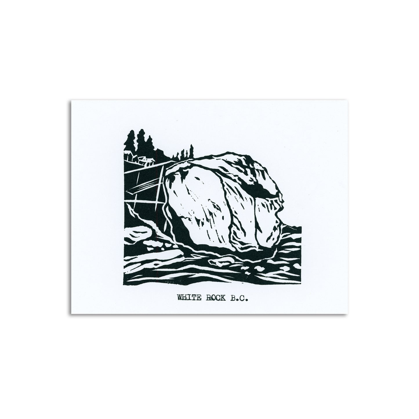 Sapphorica Creations The Rock (White Rock) Art Card - Sapphorica Creations