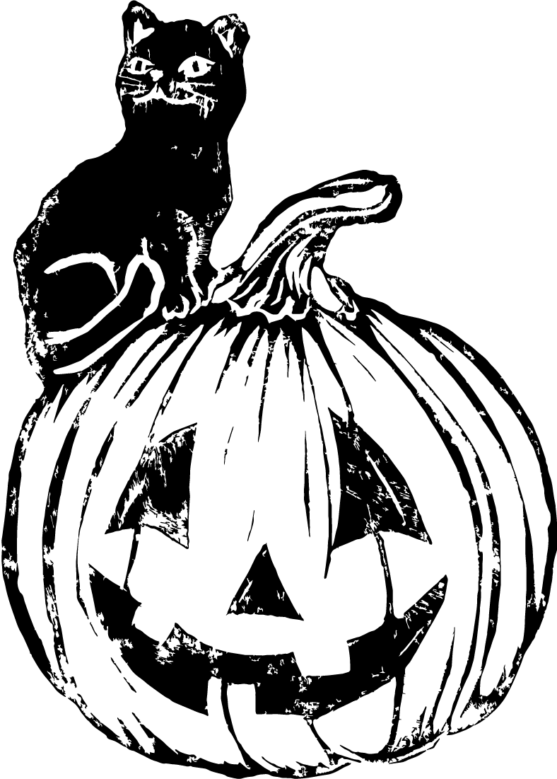 Sapphorica Creations Cat Pumpkin Sticker - Sapphorica Creations