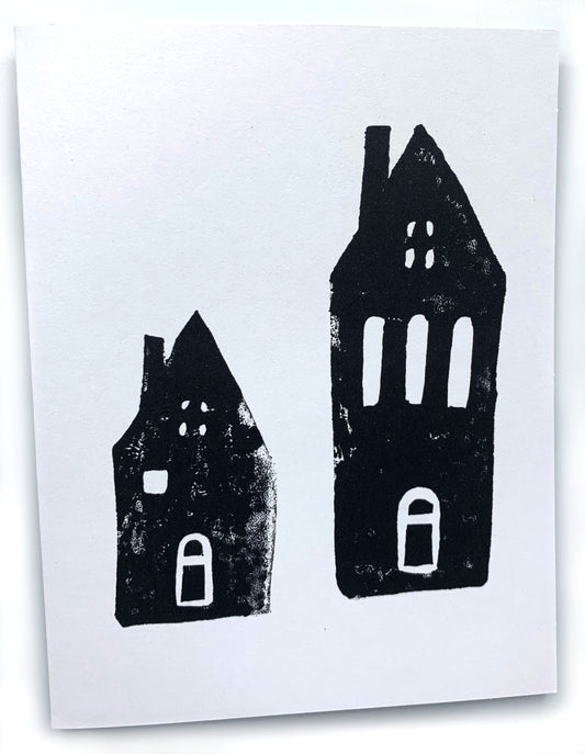 Sapphorica Creations 2 Houses Art Card - Sapphorica Creations