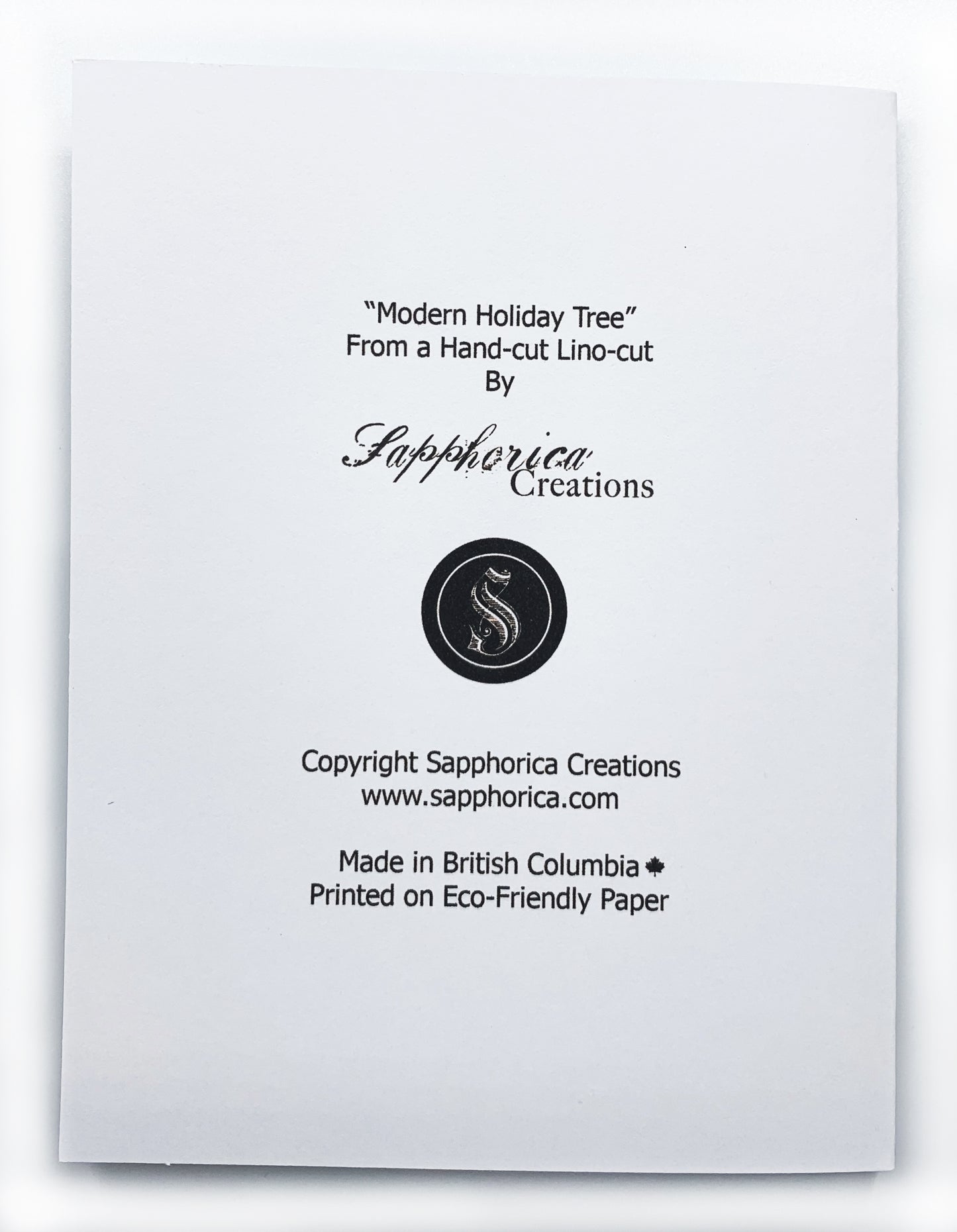 Sapphorica Creations Modern Tree Art Card - Sapphorica Creations