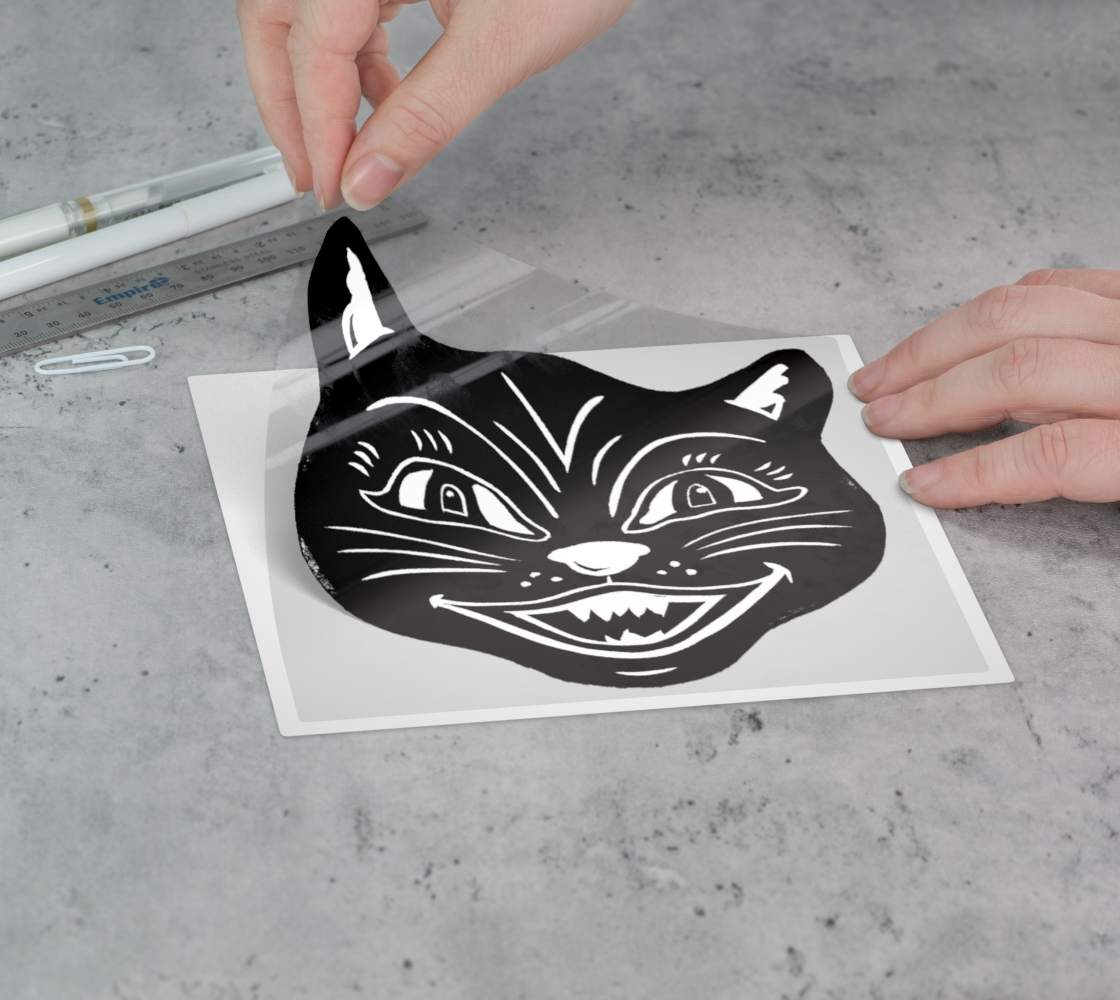 Sapphorica Creations Vintage Kitty Permanent Sticker - Sapphorica Creations