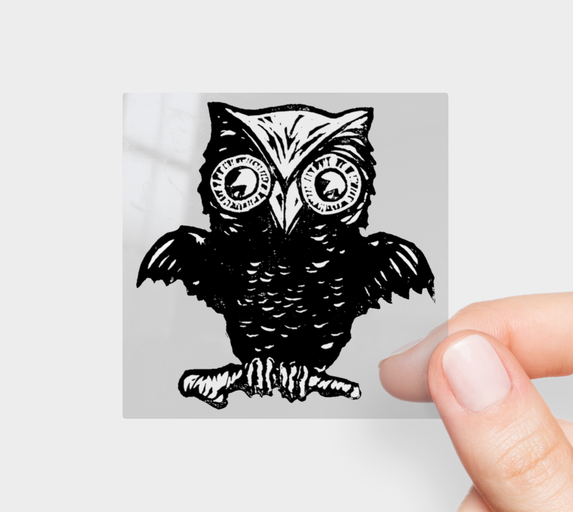 Sapphorica Creations Midnight Owl Permanent Sticker