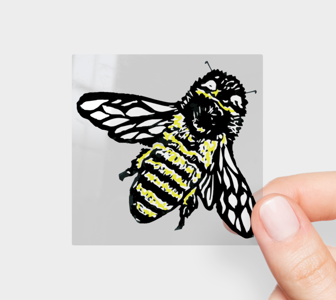 Sapphorica Creations Bee Permanent Sticker - Sapphorica Creations