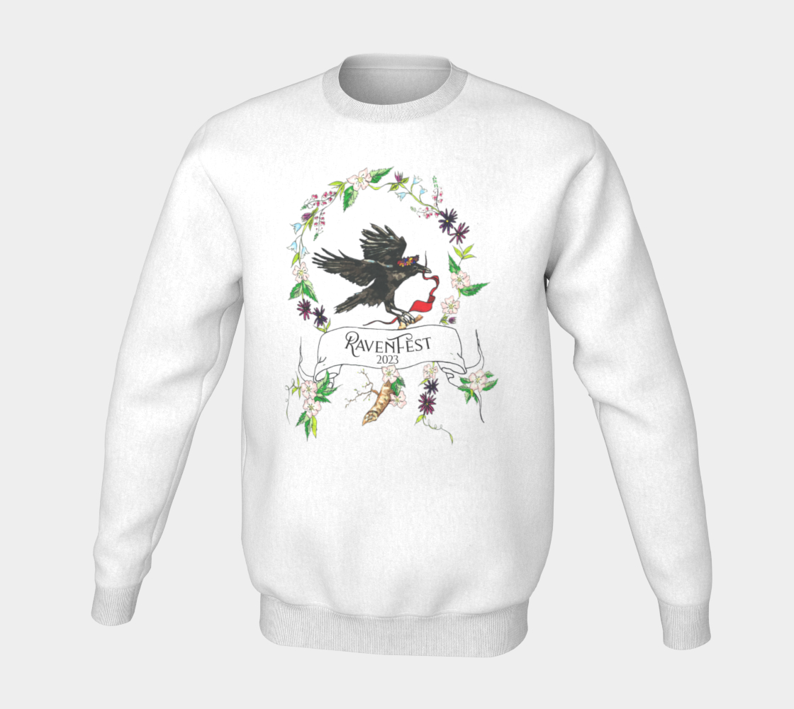 Woodland Wildflower RavenFest 2023 Sweatshirt x Sapphorica Creations - Sapphorica Creations