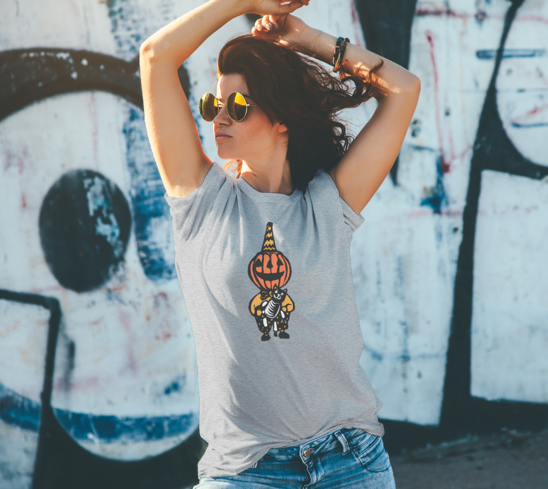 Sapphorica Creations Pumpkin Kitty Unisex Tee - Sapphorica Creations
