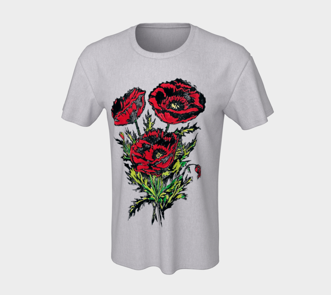 Sapphorica Creations Poppies Unisex Tee - Sapphorica Creations