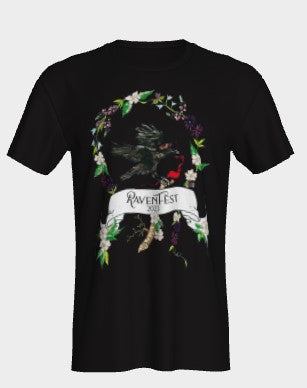 Woodland Wildflower RavenFest 2023 Unisex Tee x Sapphorica Creations - Sapphorica Creations