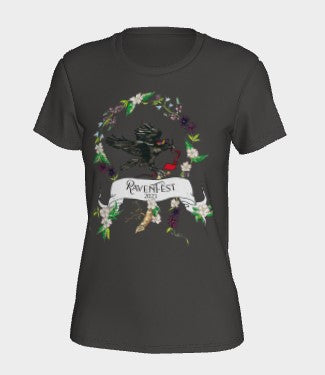 Woodland Wildflower RavenFest 2023 Women's Colored Tees x Sapphorica Creations - Sapphorica Creations