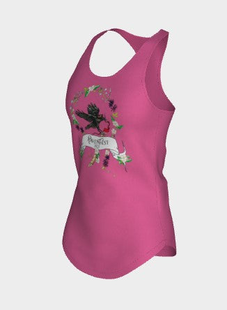 Woodland Wildflower RavenFest 2023 Women's Racerback Tank x Sapphorica Creations - Sapphorica Creations