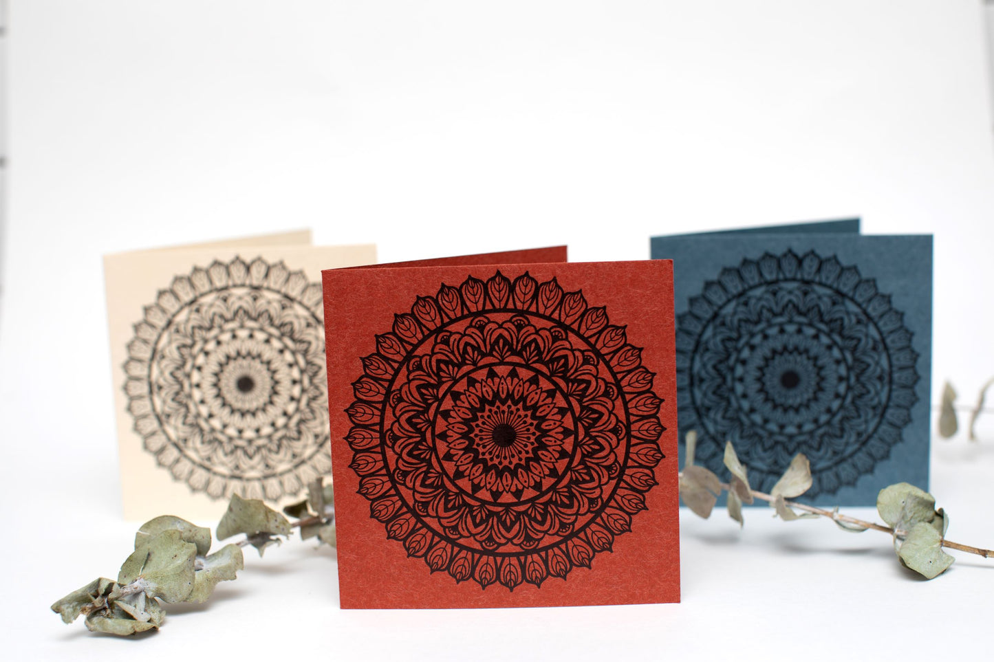 Sapphorica Creations- Mandala Lotus Ink Illustrated Art Card - Sapphorica Creations