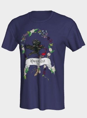 Woodland Wildflower RavenFest 2023 Unisex Tee x Sapphorica Creations - Sapphorica Creations