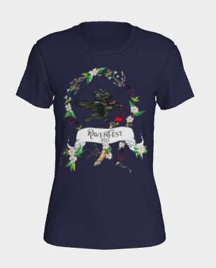 Woodland Wildflower RavenFest 2023 Women's Colored Tees x Sapphorica Creations - Sapphorica Creations