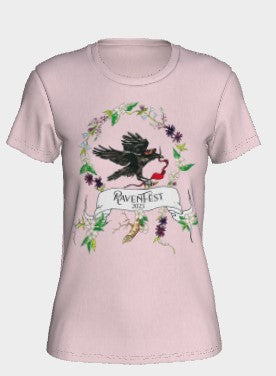 Woodland Wildflower RavenFest 2023 Women's Colored Tees x Sapphorica Creations - Sapphorica Creations
