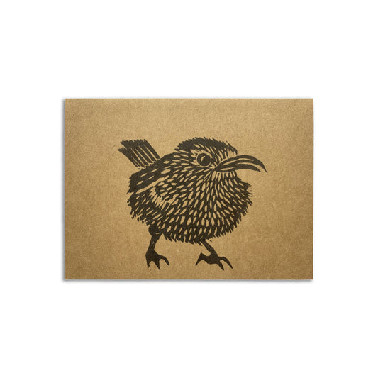 Sapphorica Creations- Baby Wren Art Card - Sapphorica Creations