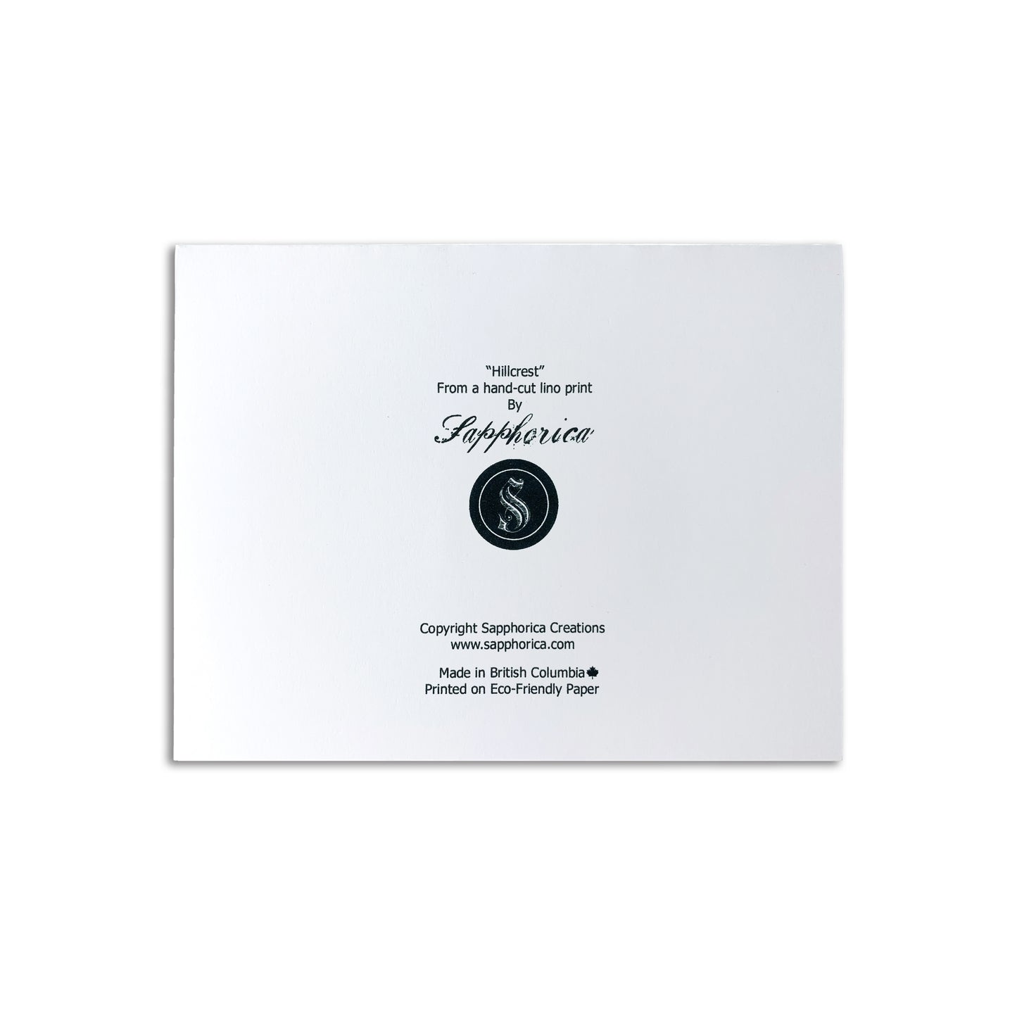 Sapphorica Creations- Hillcrest Art Card - Sapphorica Creations