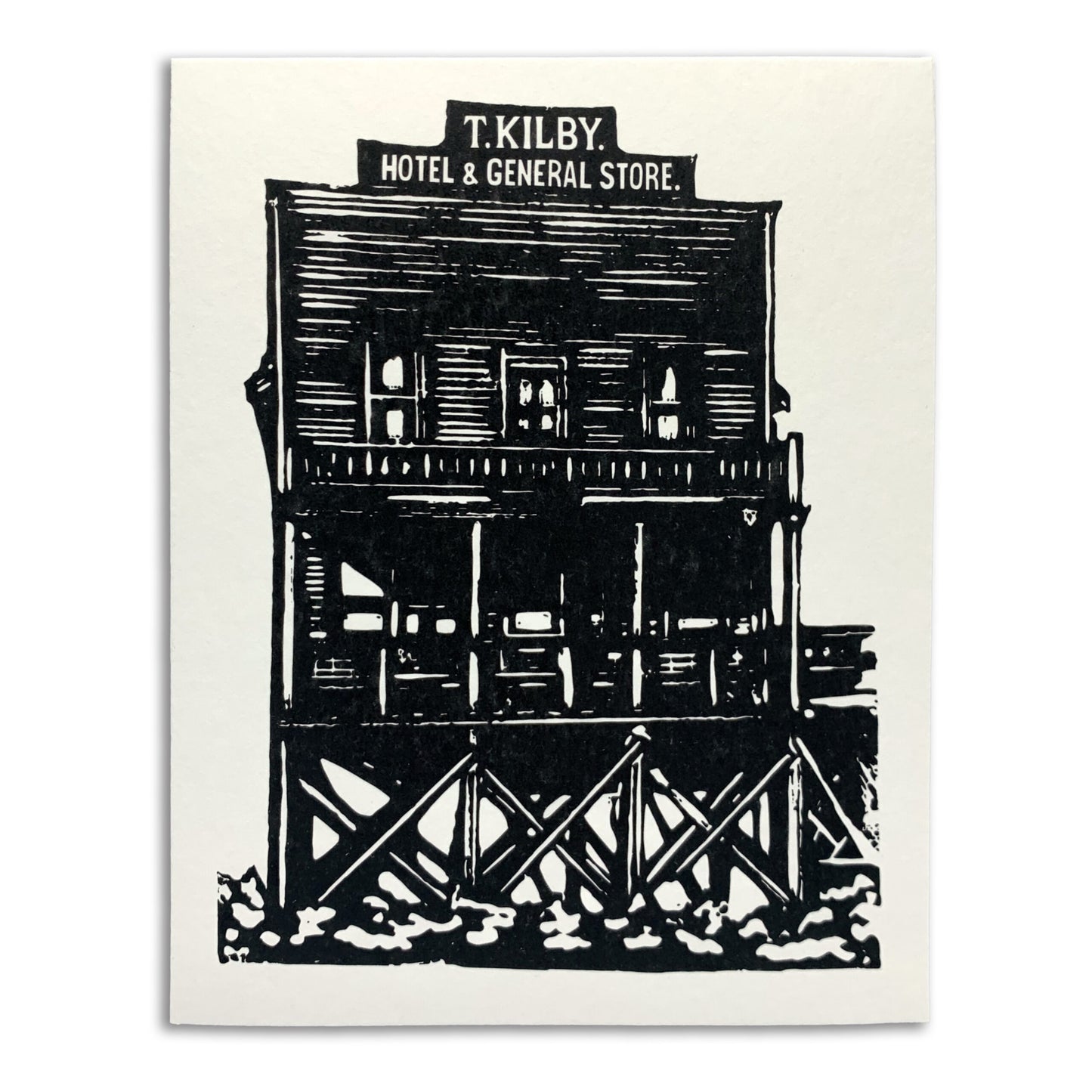 Sapphorica Creations- Heritage Collection Art Card- Kilby Hotel & General Store