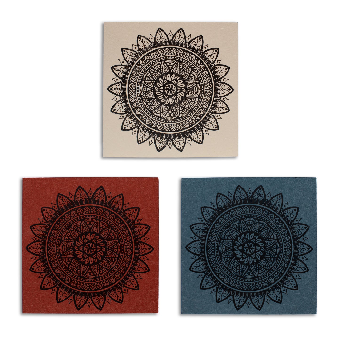 Sapphorica Creations- Mandala Sunflower Ink Illustrated Art Card - Sapphorica Creations