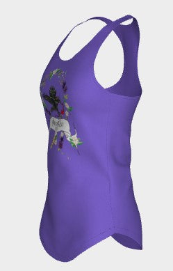 Woodland Wildflower RavenFest 2023 Women's Racerback Tank x Sapphorica Creations - Sapphorica Creations