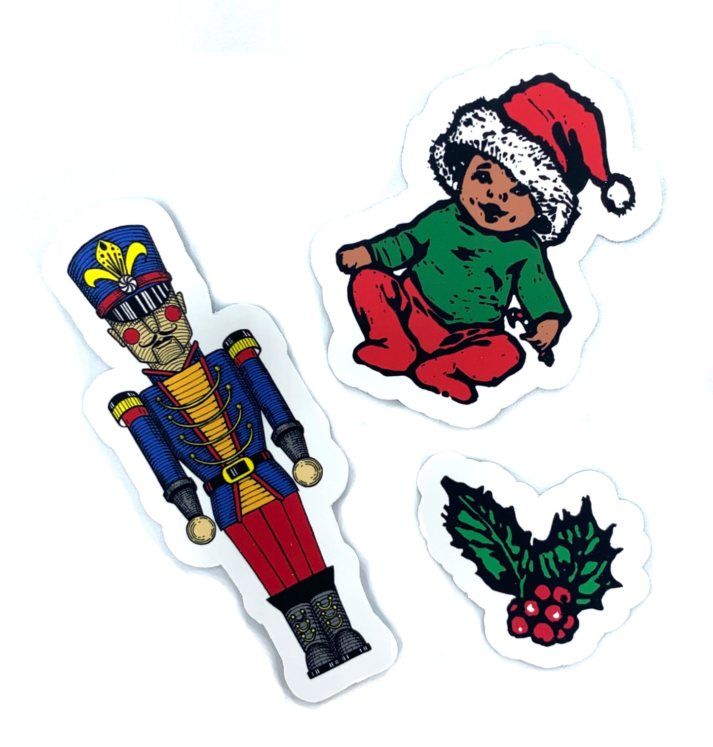 Sapphorica Creations Holiday Gift Wrap 6 Pack Sticker Collection - Sapphorica Creations