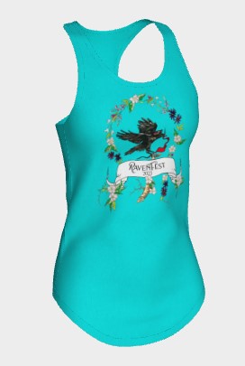 Woodland Wildflower RavenFest 2023 Women's Racerback Tank x Sapphorica Creations - Sapphorica Creations