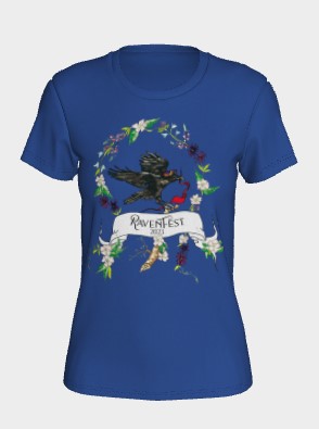 Woodland Wildflower RavenFest 2023 Women's Colored Tees x Sapphorica Creations - Sapphorica Creations