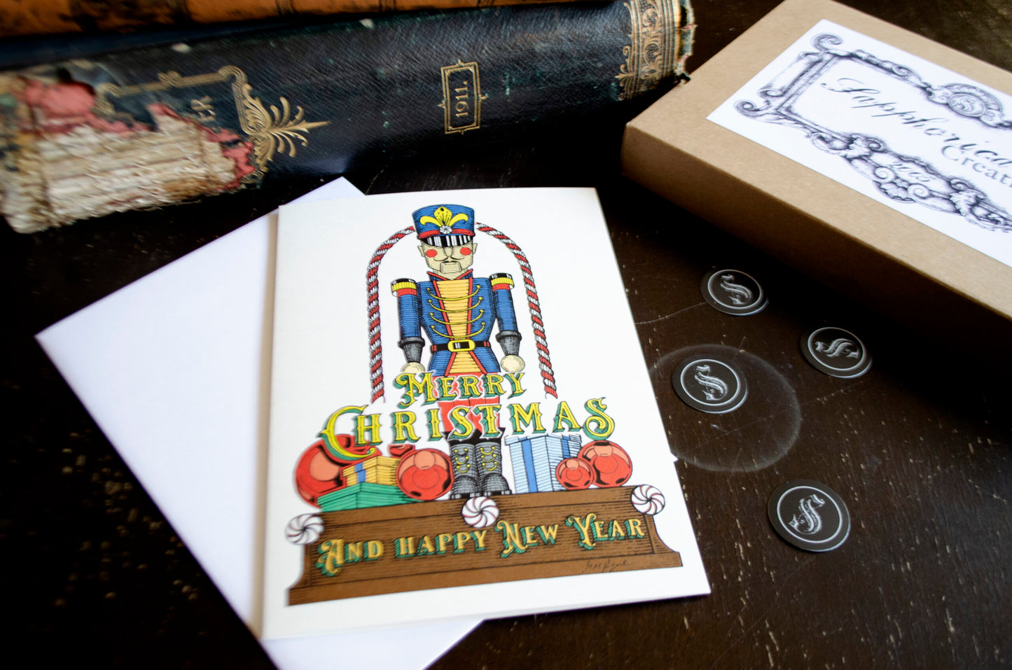 Sapphorica Creations- Christmas Soldier Illustrated Art Card