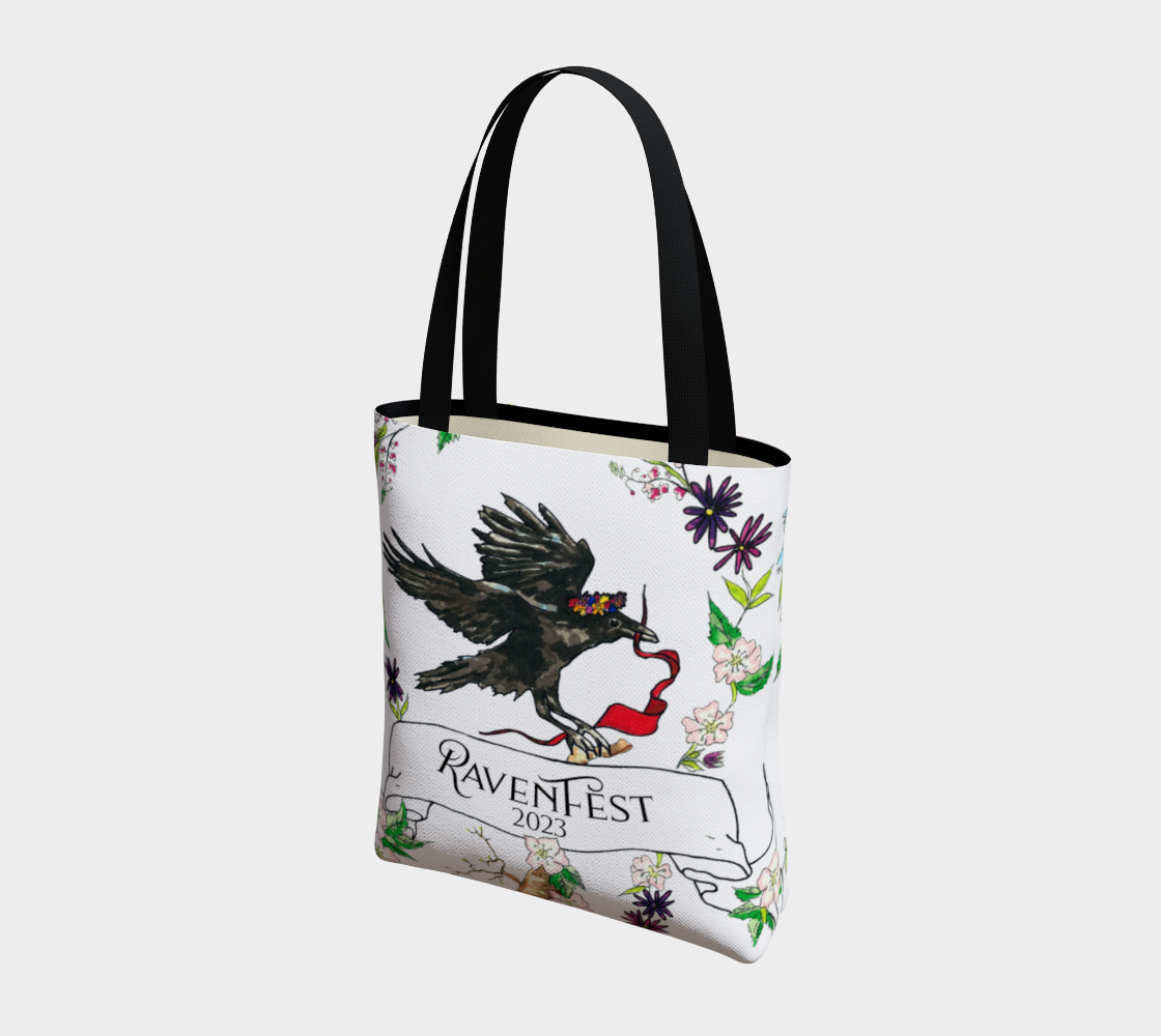 Woodland Wildflower RavenFest 2023 Tote x Sapphorica Creations - Sapphorica Creations