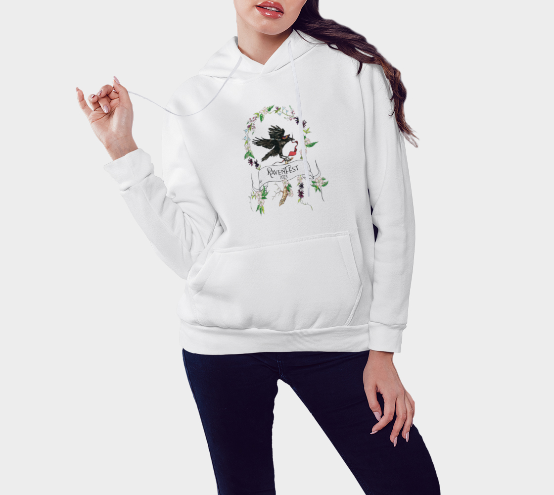 Woodland Wildflower RavenFest 2023 Unisex Hoodie x Sapphorica Creations - Sapphorica Creations