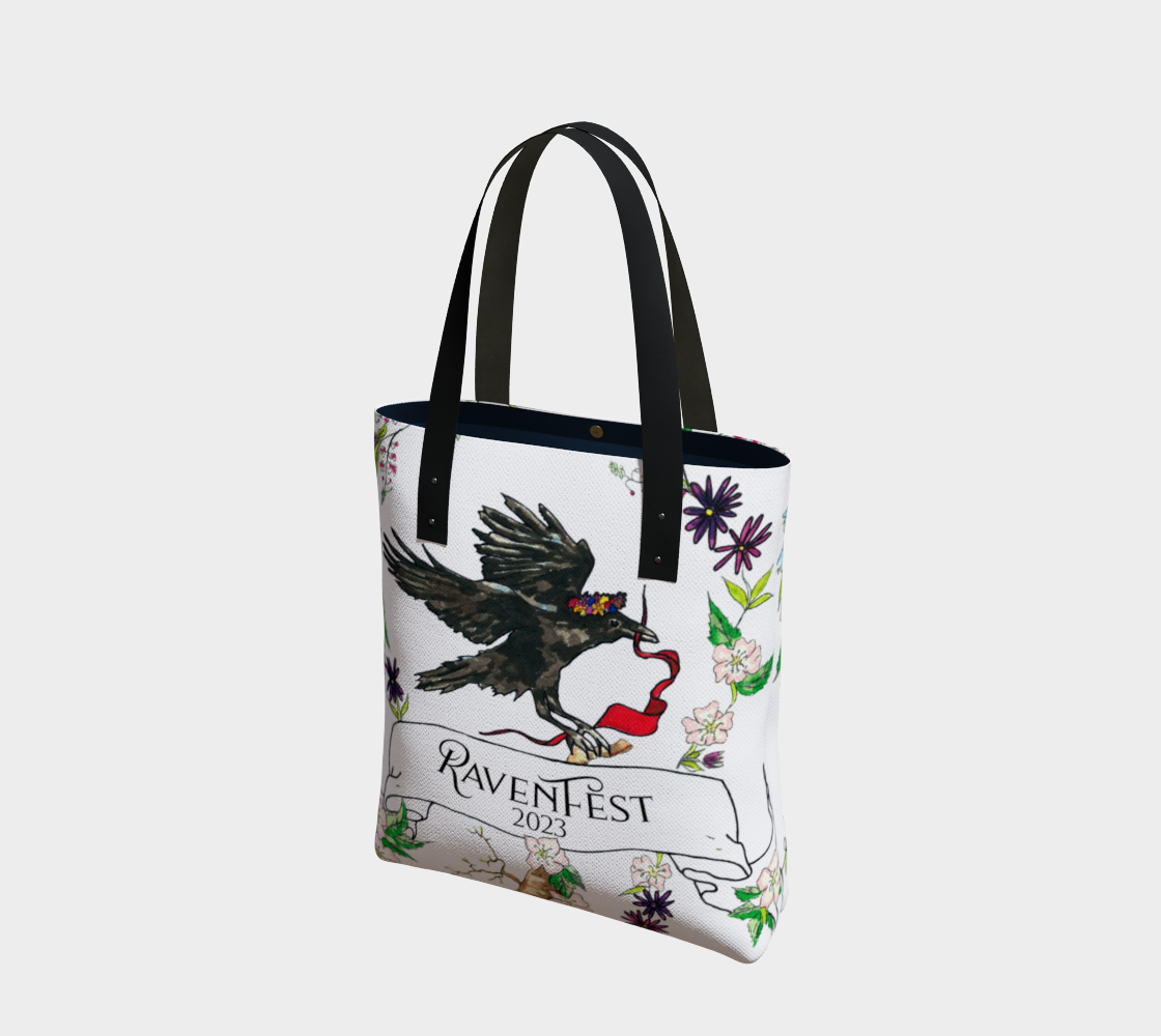 Woodland Wildflower RavenFest 2023 Tote x Sapphorica Creations - Sapphorica Creations