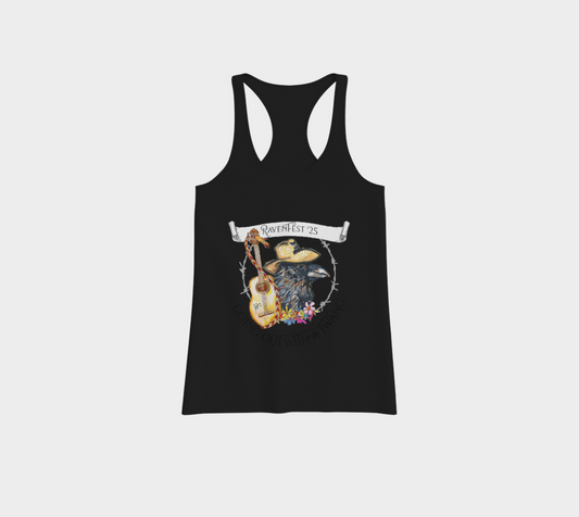 RavenFest 2025 Tank- Black Text on Black Tank