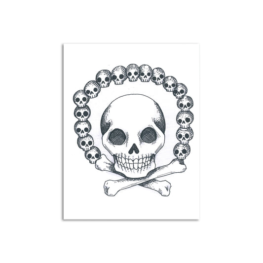 Sapphorica Creations Skulls and Bones Art Card