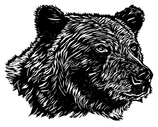 Sapphorica Creations Canadian Grizzly Bear Sticker - Sapphorica Creations 