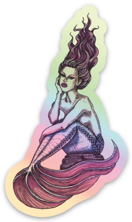 Sapphorica Creations Mystic Mermaid Sticker - Sapphorica Creations 