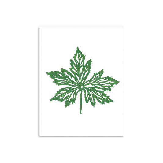 Sapphorica Creations Anemone Leaf Art Card