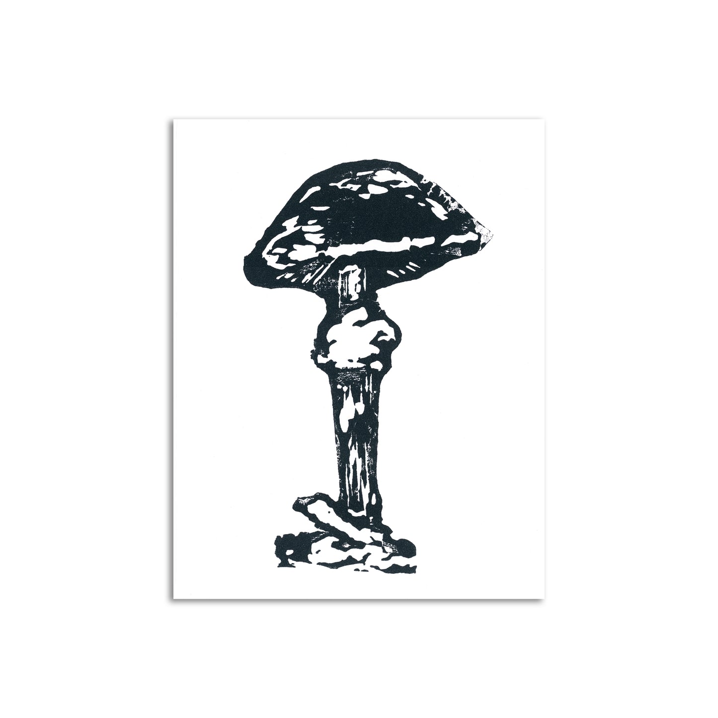 Sapphorica Creations Black Mushroom Art Card